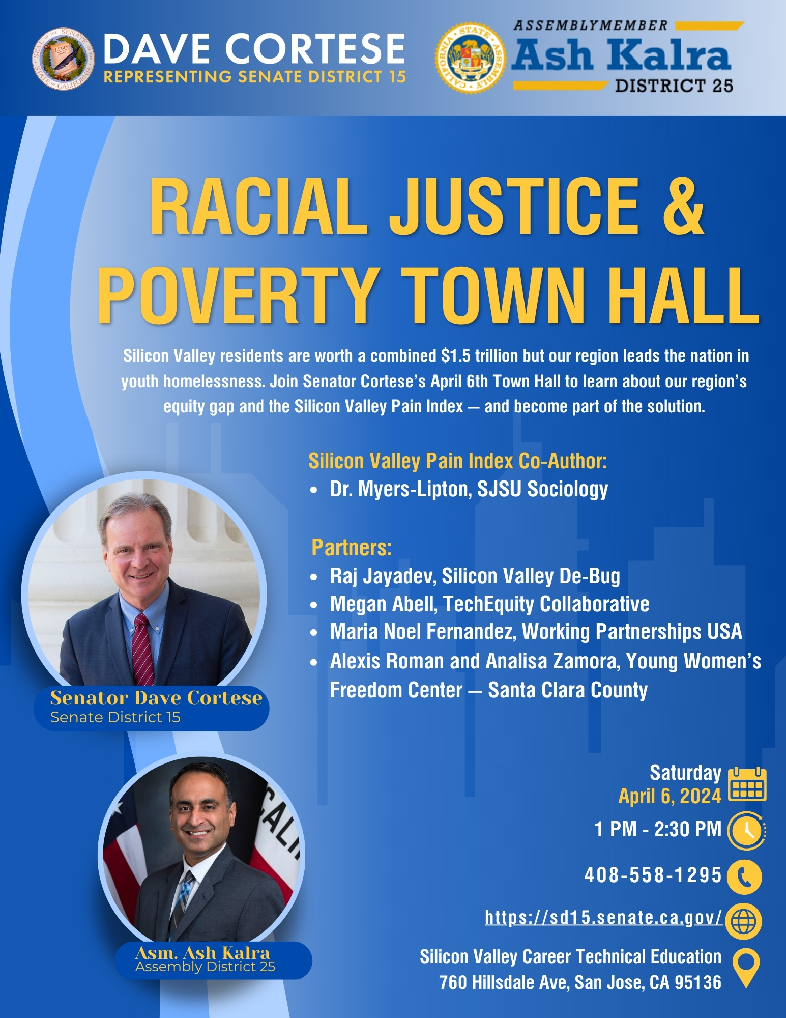 Racial Justice and Poverty Town Hall Flyer