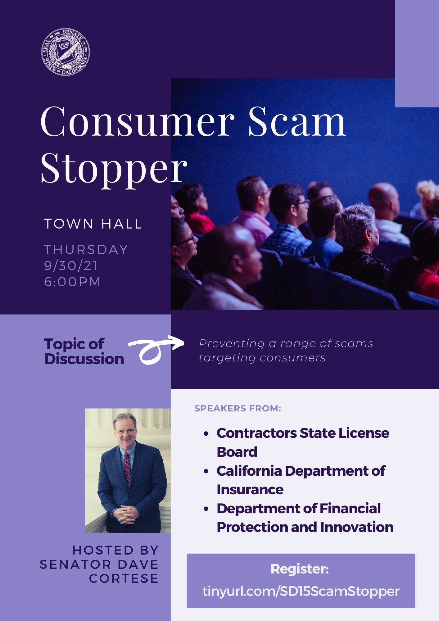 Consumer Scam Stopper Town Hall