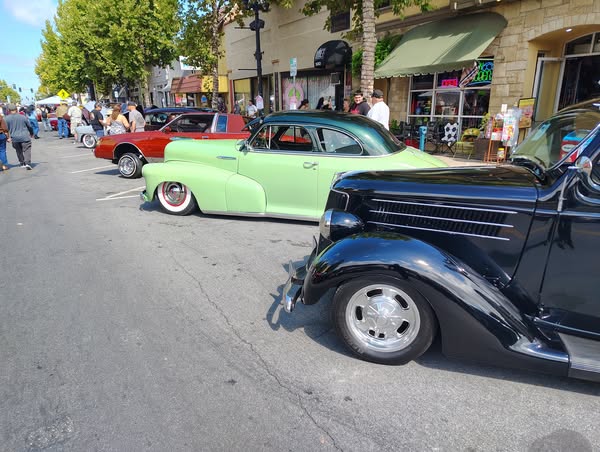 Classic cars pictured at the 10th Annual Tamal Festival and Lowrider Show in Downtown Gilroy