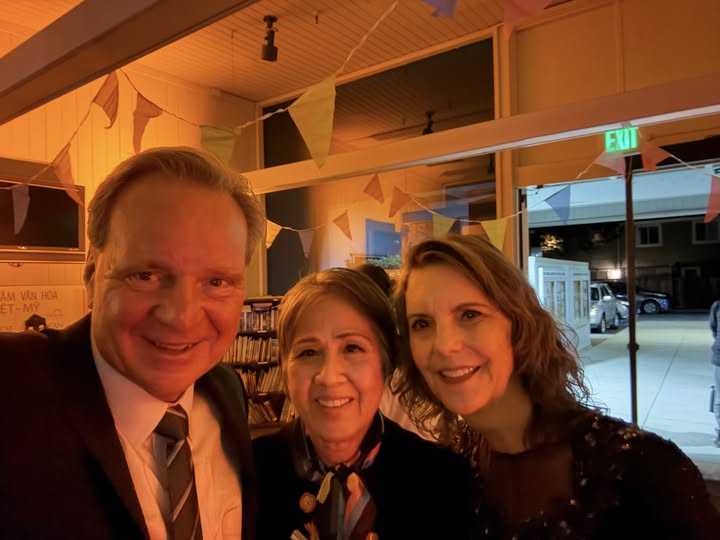 Senator Cortese and Trustee Pattie Cortese with member of VAO