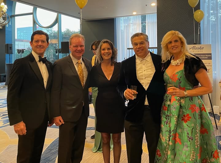 Senator Dave Cortese and Trustee Pattie Cortese photographed with Councilmember Michael Mulcahy, Tony Arreola, and Jaime Arreola