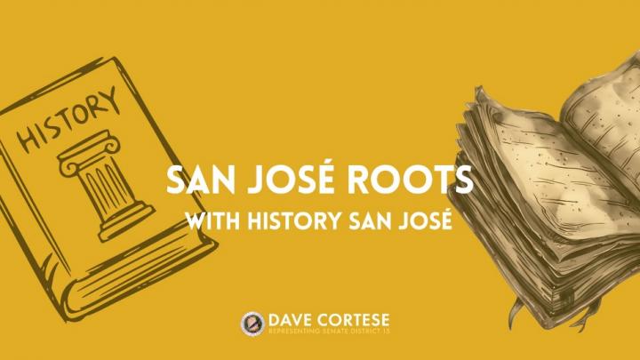 Graphic reading “San Jose Roots with History San Jose”
