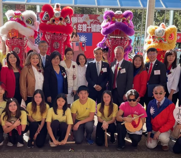 Senator Cortese picture with community members celebrating the 114th anniversary of the Wuchang Uprising