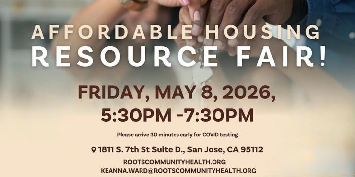 Graphic reading “Affordable Housing Resource Fair”
