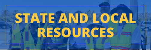 Banner that says "State and Local Resources"