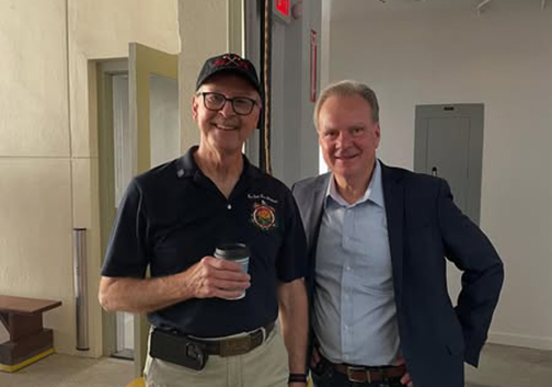 Senator Dave Cortese photographed with John McMillan