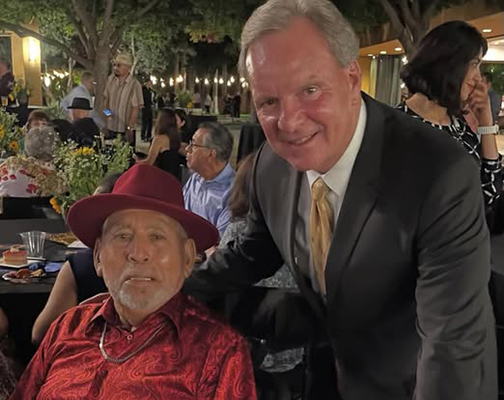 Senator Cortese photographed with Al Castellano.