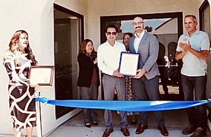 Supervisor Sylvia Arenas, Staffer Phuong Nguyen, CEO of Recover Nick Gulino, and Gilroy Mayor Greg Bozzo.