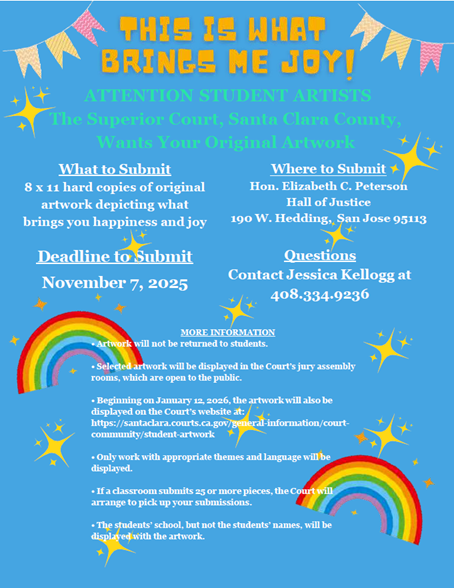 Promotional Graphic reading “This is what brings me joy” with details pertaining to submission, deadline, and contacts.