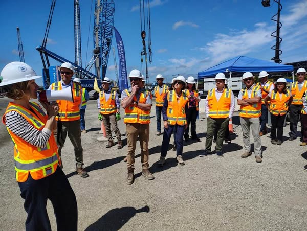 Community members at the Santa Clara Valley Transportation Authority Tour