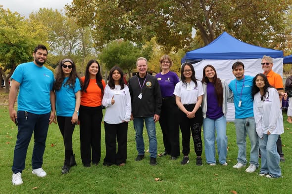 Senator Cortese with resource booth participants