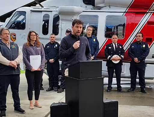 Staffer, Zachary Contini, speaking at my recent press conference on SB 429