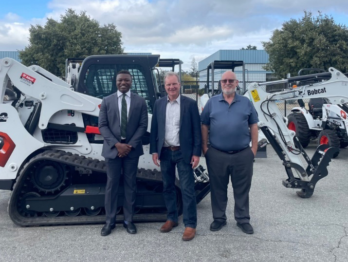 Senator Cortese pictured with Tim DeFrece, Branch Manager, and Jacob Asare