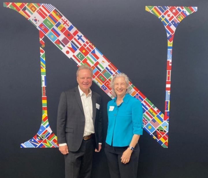 Senator Cortese with Northeastern University Silicon Valley Dean Caroline Simard