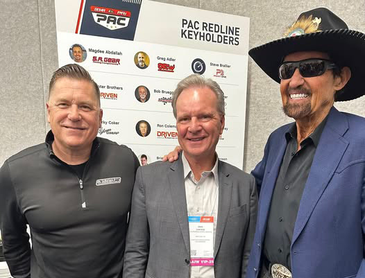 Senator Cortese with Richard Petty and community leader at the SEMA Conference
