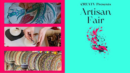 Graphic reading “CreaTV Presents Artisan Fair”