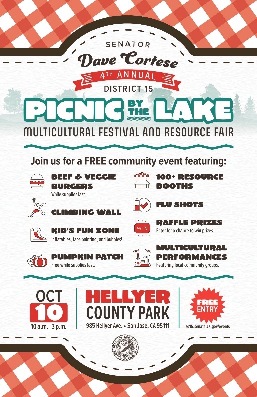 4th Annual Picnic by the Lake Multicultural Festival and Resource Fair” with additional details for the event.
