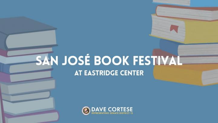 Graphic reading “San José Book Festival”