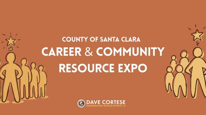 Graphic reading “County of Santa Clara Career &amp; Community Resource Expo”