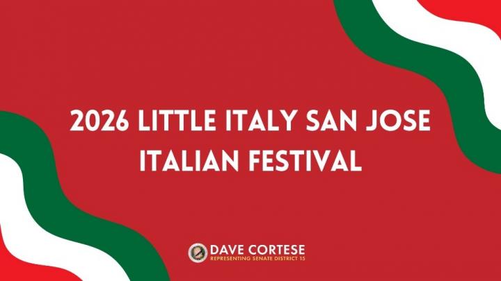 Graphic reading “2026 Little Italy San Jose Italian Festival”