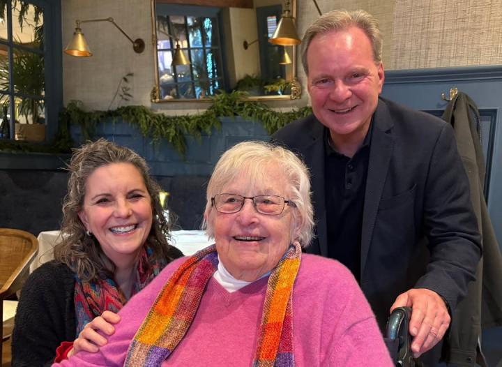 Senator Cortese and Trustee Pattie Cortese photographed with Wiggsy Silvertsen