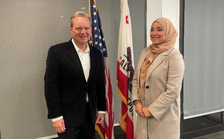 Senator Cortese with Executive Director for Heart of the Valley, Alma Soto