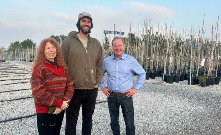 Senator Cortese with Our City Forest CEO Rhonda Berry and community leader