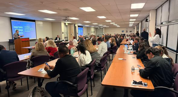 Panel and audience photographed at the SVEF Forum on the State of College Readiness