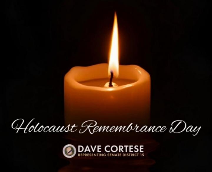 Graphic reading “Holocaust Remembrance Day”