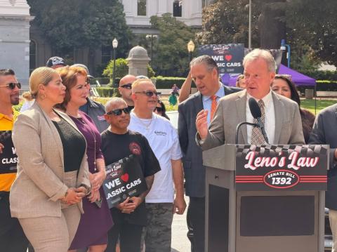 Lots of enthusiasm as dozens rallied at the Capitol in support of my SB 1392, “Jay Leno’s Law 2.0.” Coauthored with Senator Shannon Grove, the bill would provide smog exemptions for classic vehicles made between 1976–1985, preserving a piece of California’s automotive heritage. Thank you to SEMA, the Sacramento Lowrider Commission, and all the classic car enthusiasts who joined us! Watch our full livestream here: www.youtube.com/watch?v=j6hTU9GnDSw. 